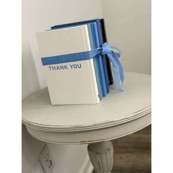 Vintage ombré effect blue Decorative Book collection - Picture 3 of 7